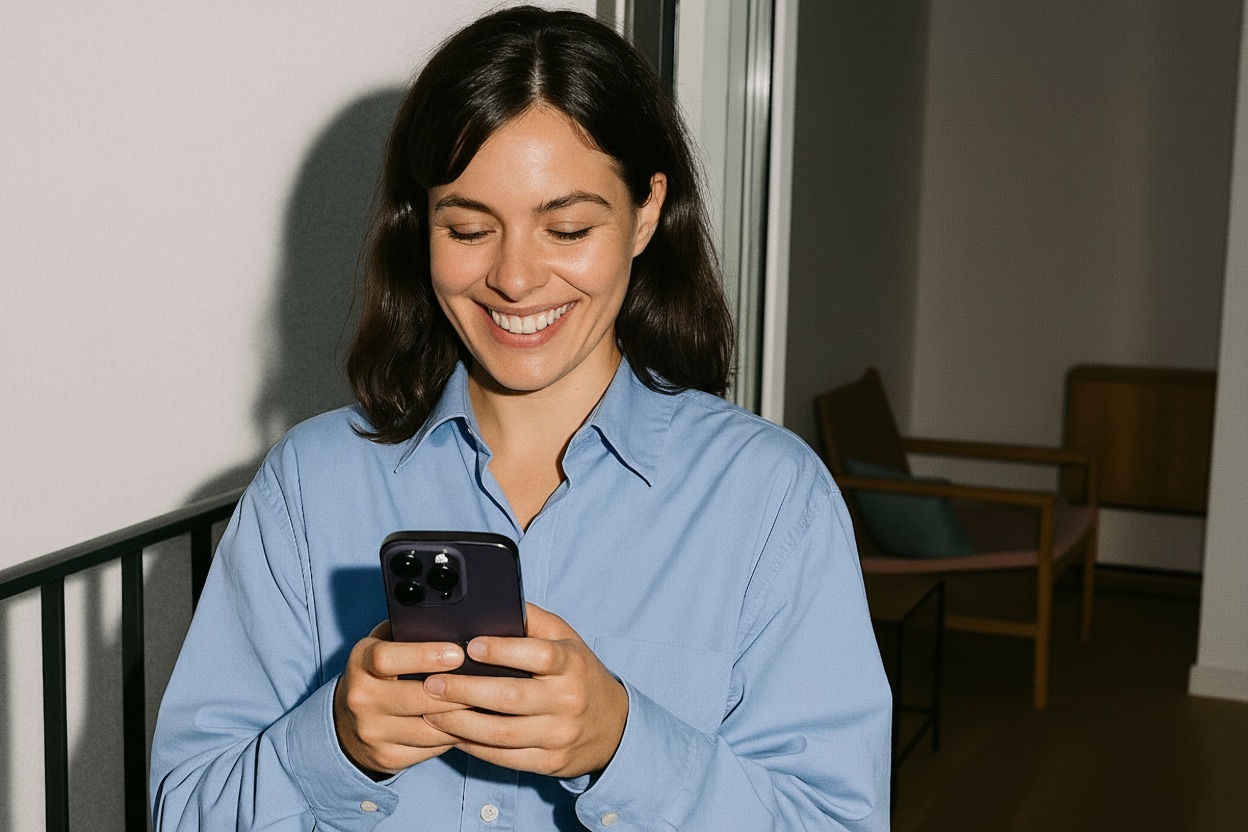 Cliente Fahria Agency consultant son t&eacute;l&eacute;phone