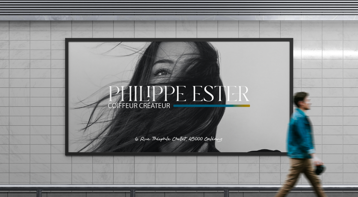 Site du salon Philippe Ester refait par Fahria Agency, première page Google sur coiffeur Orléans